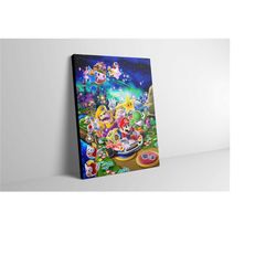 mario canvas wall art - mario poster - mario print - mario artwork - mario painting - mario wall decor - perfect gift fo
