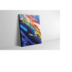 cars movie canvas wall art - cars disney poster - cars print - cars artwork - cars painting - cars wall decor - perfect