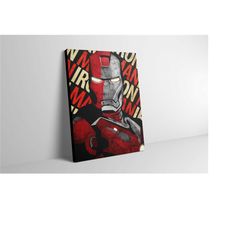 iron man canvas wall art - iron man poster - iron man print - iron man artwork - iron man painting - iron man wall decor