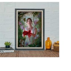 mother! (2017) movie poster, jennifer lawrence classic vintage film poster, classic movie canvas cloth poster