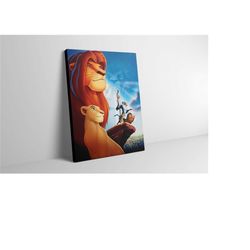 lion king canvas wall art - lion king poster - lion king print - lion king artwork - lion king painting - lion king wall