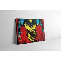 wolverine canvas print - wolverine wall art - wolverine poster - wolverine artwork - wolverine painting - wolverine gift