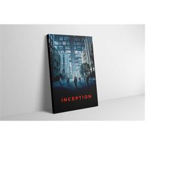 inception movie poster - inception canvas print - inception wall art - inception wall decor painting - inception gift -