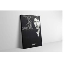 the graduate movie poster canvas print - the graduate wall art - the graduate wall decor painting - the graduate gift -