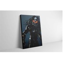 predator movie poster - predator canvas print - predator wall art - predator decor - predator painting - predator gift -
