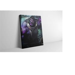 dr. mundo lol canvas wall art (all skins) - lol dr. mundo poster - lol dr. mundo print - dr. mundo artwork - painting -
