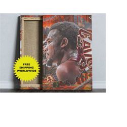 cleveland cavaliers evan mobley nba wall art, cool posters, basketball coach gift, aesthetic poster, motivational poster