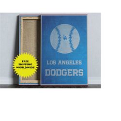 los angeles dodgers, mlb poster, minimalist baseball poster, baseball coach gift, digital printable, sports home decor,
