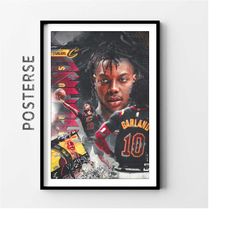darius garland cleveland cavaliers nba posters, trendy posters, basketball wall art, basketball coach gift, digital prin