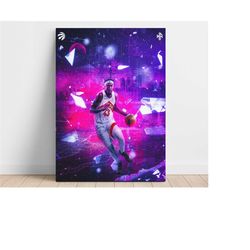 pascal siakam toronto raptors nba posters, trendy posters, basketball wall art, basketball coach gift, digital print, wr