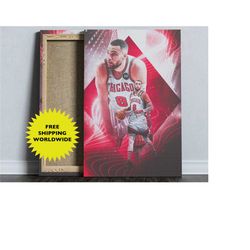 chicago bulls zach lavine  nba wall art, cool posters, basketball coach gift, aesthetic poster, motivational posterl