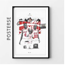 miami heat jimmy butler kyle lowry nba posters, trendy posters, basketball wall art, basketball coach gift, digital prin