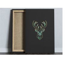 milwaukee bucks neon, alternate logo, nba canvas, basketball poster, nba poster, sports wallpaper, moving away gift