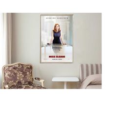miss sloane - movie posters - movie collectibles - unique customized poster gifts
