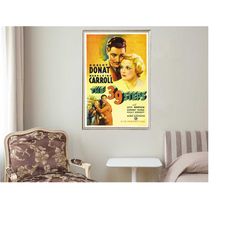 the 39 steps - movie posters - movie collectibles - unique customized poster gifts