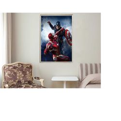 captain america civil war - movie posters - movie collectibles - unique customized poster gifts