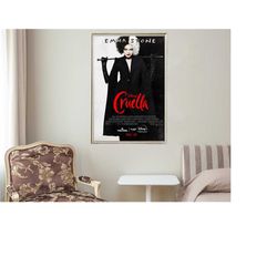cruella - movie posters - movie collectibles - unique customized poster gifts