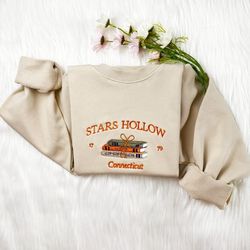stars hollow connecticut embroidered sweatshirt, embroidered t-shirt, embroidered hoodie