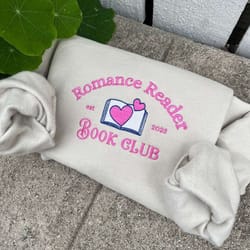 reader book club embroidered sweatshirt, reader book club embroidered hoodie, reader book club embroidered shirt