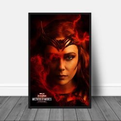 scarlet witch 2022 dr strange 2 multiverse of madness v2 movie poster