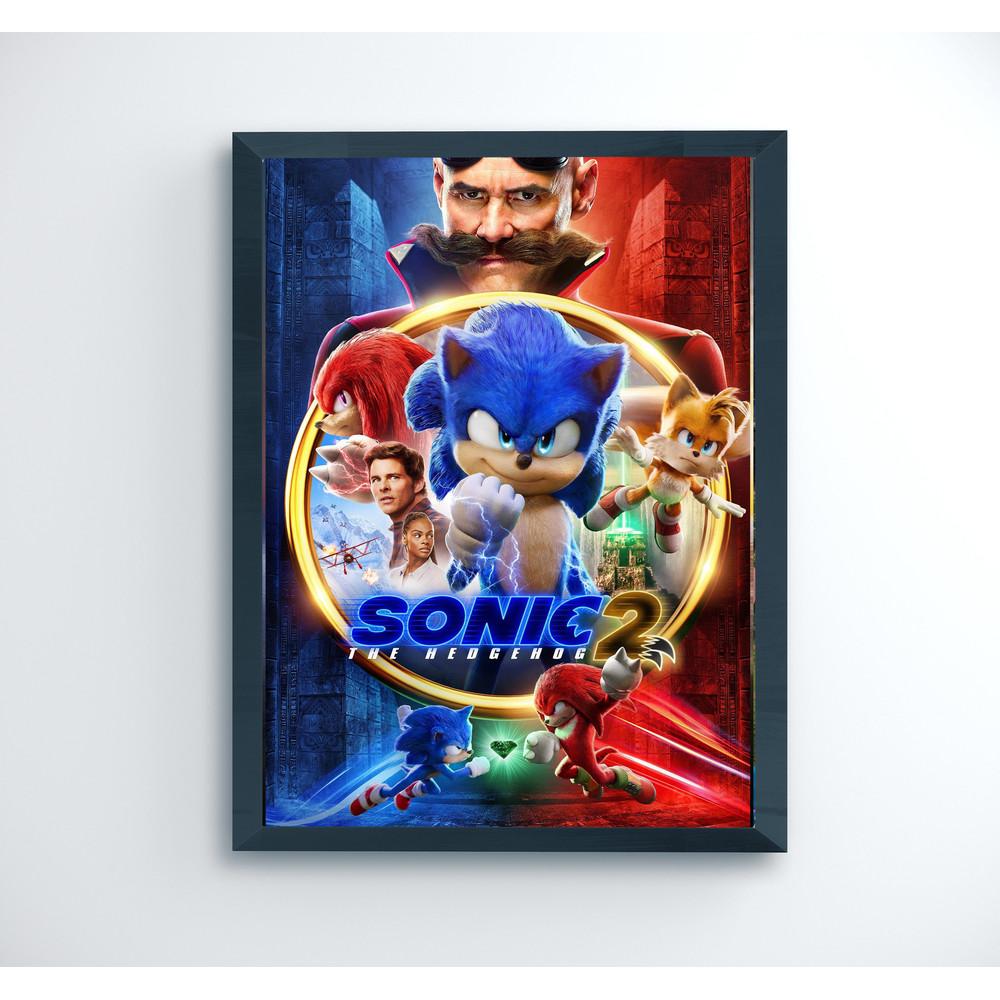 Sonic 2 Movie Poster Print 2022 Film Wall Art.jpg