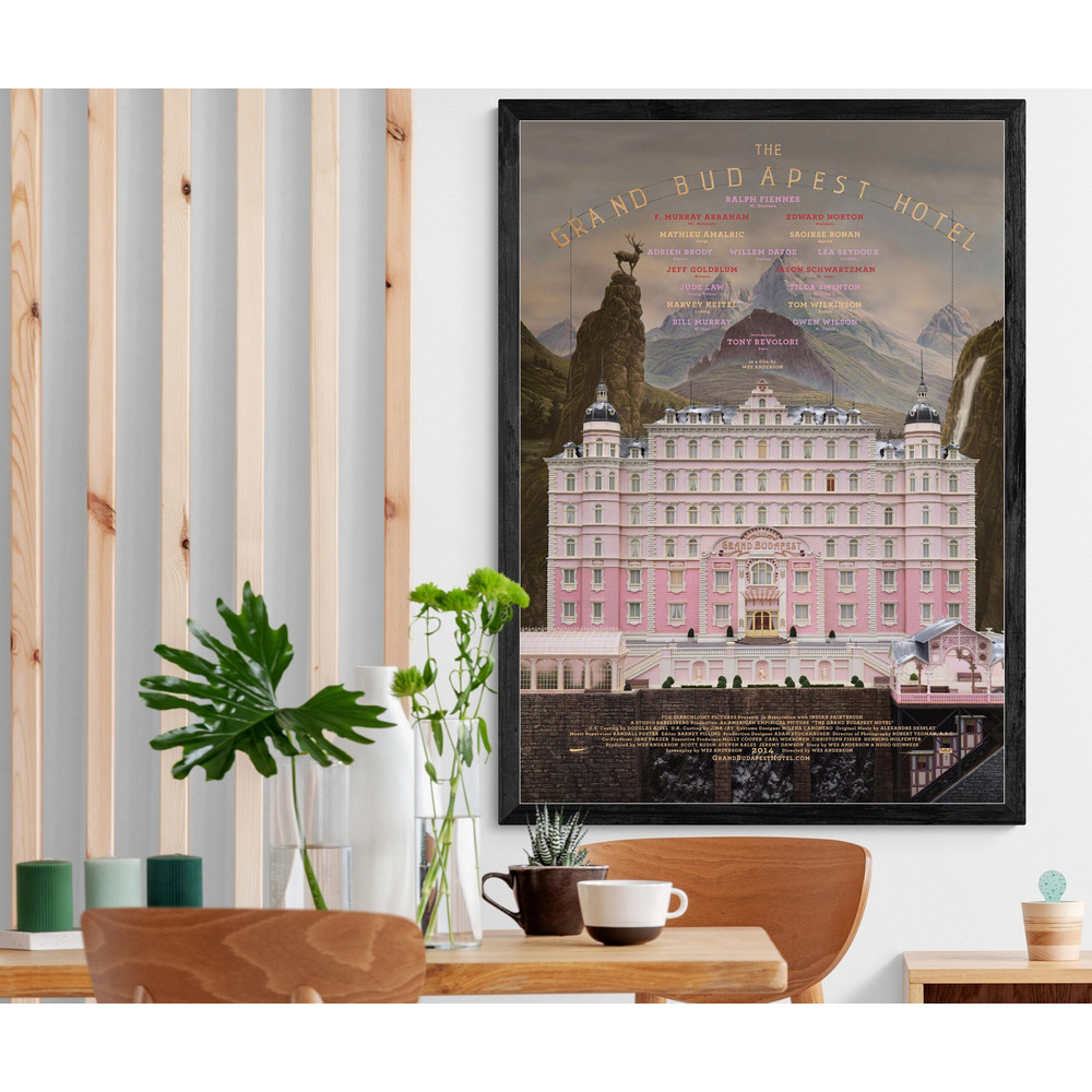 The Grand Budapest Hotel Movie No Framed Poster.jpg