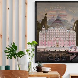 the grand budapest hotel movie no framed poster