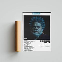 the weeknd dawn fm album music decor no framed poster canvas