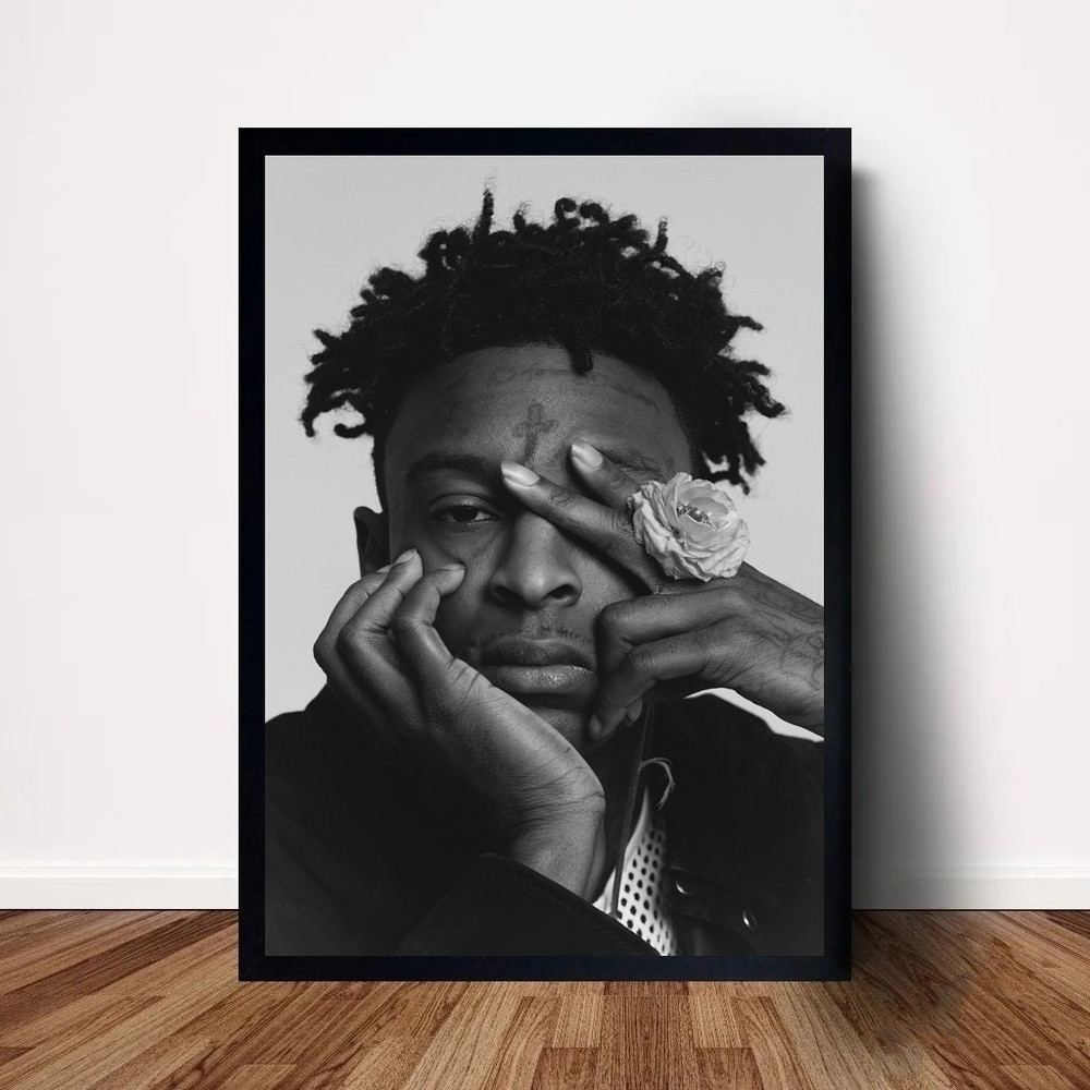 21 Savage Music Poster Canvas Wall Art Home Decor (No Frame) 1.jpg