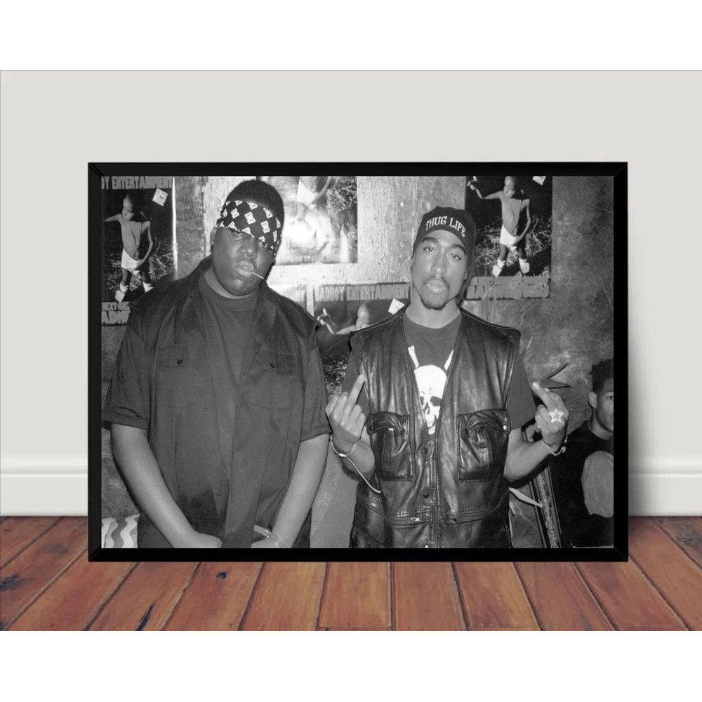2Pac Tupac Biggie Music Poster Canvas Wall Art Home Decor (No Frame).jpg