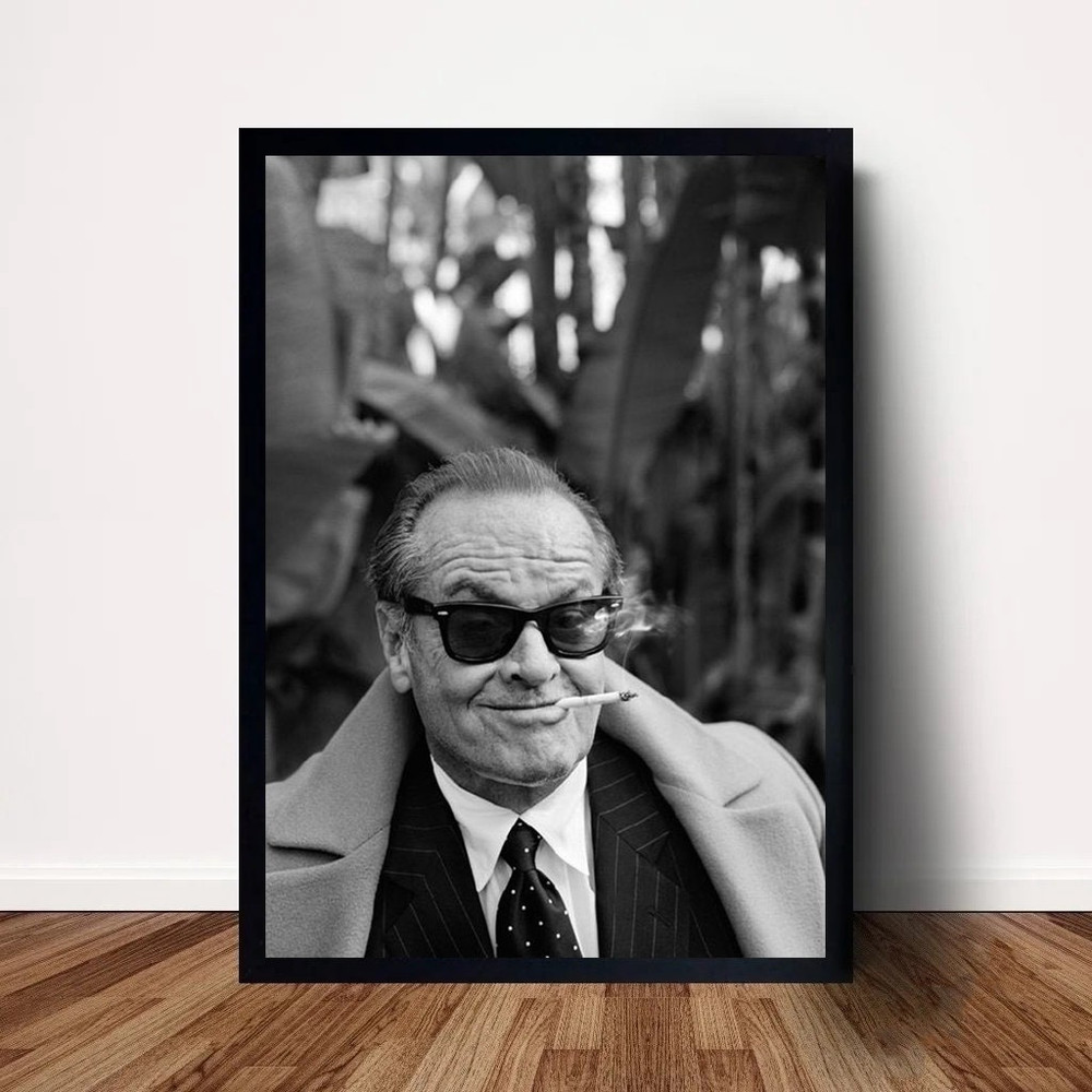Jack Nicholson Cigar Poster Canvas Wall Art Home Decor (No Frame).jpg