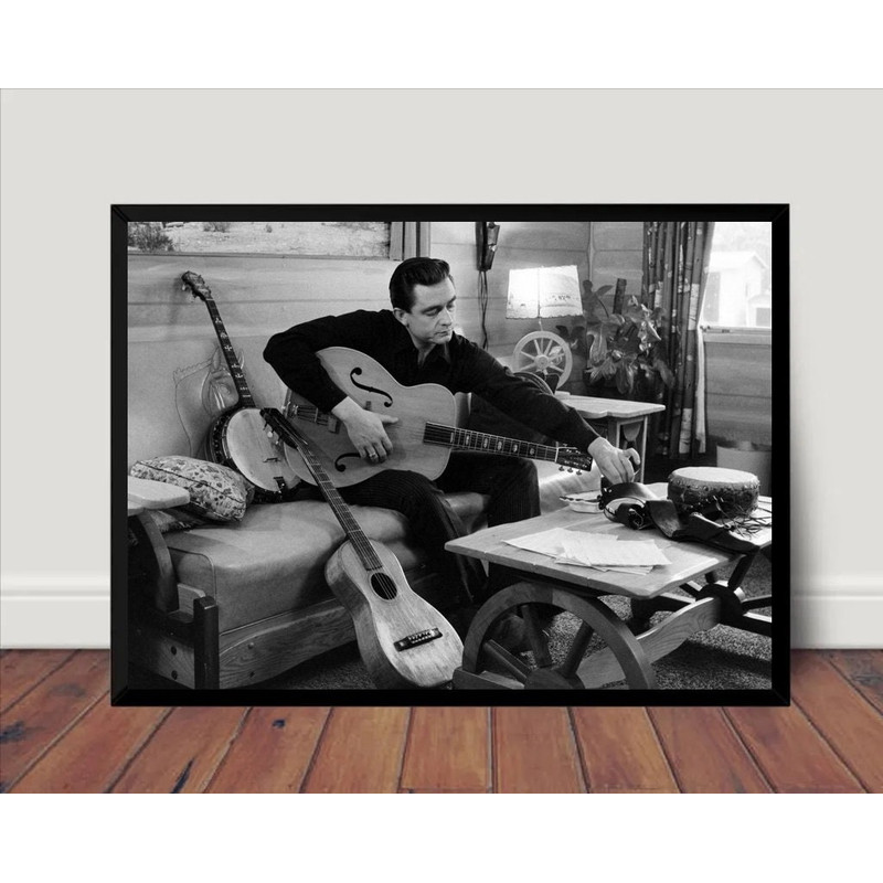 Johnny Cash Music Poster Canvas Wall Art Home Decor (No Frame) 1.jpg