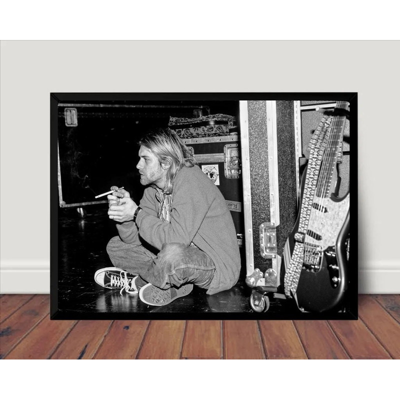 Kurt Cobain Music Poster Canvas Wall Art Home Decor (No Frame) 3.jpg