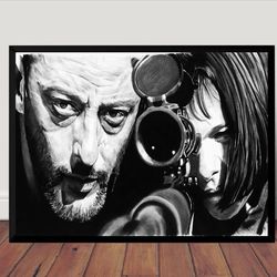 leon the professional movie poster canvas wall art home decor (no frame) 1