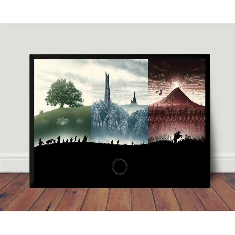 Lord Of The Rings Movie Poster Canvas Wall Art Home Decor (No Frame) 1.jpg