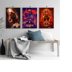 hellboy film classic movie bedroom art canvas poster-unframe-8x12'',12x18''14x21''16x24''20x30''24x36''