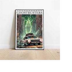 ghostbusters poster, ghostbusters print, a3, a4, a5, comic book poster, movie poster