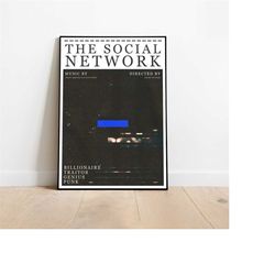 the social network poster, social network print, andrew garfield, justin timberlake, jessie eisenberg, a3 | a4 | a5 nine