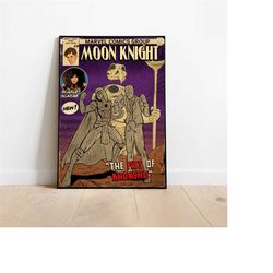 moon knight poster, mr knight poster, marvel print, marvel poster, avengers poster, superhero poster, comic book poster,
