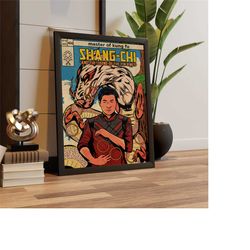 shang chi poster, marvel poster. kung fu poster, avengers poster, superhero poster, a3, a4, a5, comic book poster, marve