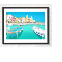 capri habour on the amalfi coast