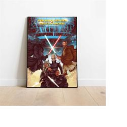 obi-wan poster - star wars poster - darth vader poster - obi wan print - jedi poster - comic book poster - ashoka poster