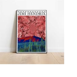 jimi hendrix poster, jimi hendrix, jimi hendrix poster, music print