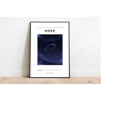 nope inspired art print | nope movie poster | jordan peele art