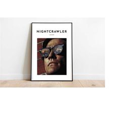 nightcrawler inspired art print | nightcrawler movie poster | a24 art | jake gyllenhal print