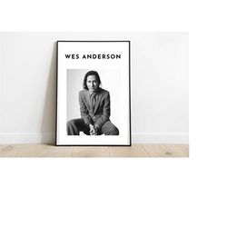 wes anderson digital art print | wes anderson printable portrait poster | wes anderson wall art | literary art