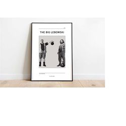 the big lebowski inspired art print | coen brothers poster | big lebowski poster