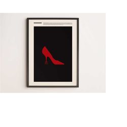 the devil wears prada movie poster, minimalist movie poster, wall art print, printable wall art, movie print, gift idea
