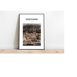 positano italy art print | positano wall decor | amalfi coast italia poster |