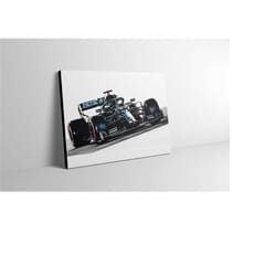 mercedes w11 formula 1 car canvas print wall art lewis hamilton poster artwork painting gift wall decor